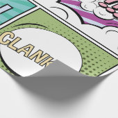 Papier Cadeau concept créatif Abstrait comic pop art style blan (Coin)