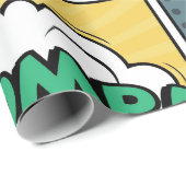 Papier Cadeau concept créatif Abstrait comic pop art style blan (Coin rond)