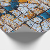 Papier Cadeau Concept limite de carreaux brisés et fissurés (Coin)