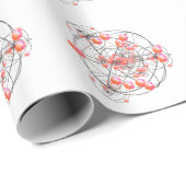 Papier cadeau Concepteur d'amas spatial (Coin rond)