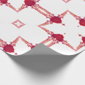 Papier Cadeau Concepteur magenta urbain chic Fretwork d'or blanc (Coin)