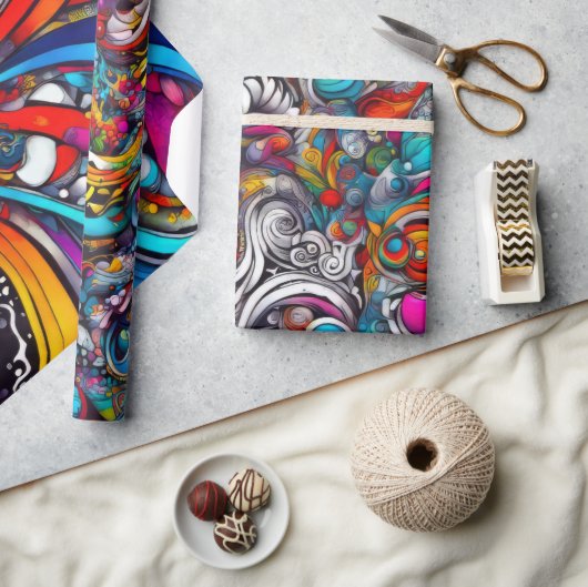 Papier Cadeau Conception abstraite (Artisanat)