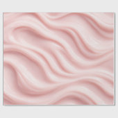 Papier Cadeau Conception Abstraite Crème Rose (Plat)