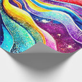 PAPIER CADEAU CONCEPTION ABSTRAITE DE L'ESPACE EXTÉRIEUR (Coin)