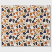Papier Cadeau Conception Abstraite de Terrazzo Méditerranéen (Plat)