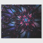 Papier Cadeau Conception Abstraite des fleurs fractales. (Plat)