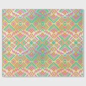 Papier Cadeau Conception abstraite dynamique (Plat)