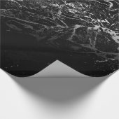 Papier Cadeau conception abstraite en marbre noir (Coin)