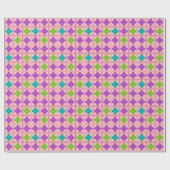 Papier Cadeau Conception Abstraite Géométrique Colorée (Plat)