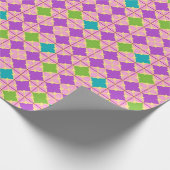 Papier Cadeau Conception Abstraite Géométrique Colorée (Coin)