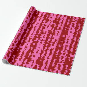 Papier Cadeau Conception Abstraite Irrégulière Rose Marron Rouge