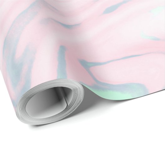 Papier Cadeau Conception abstraite marbrée classique (Coin rond)