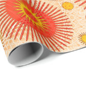 Papier Cadeau Conception abstraite moderne et attrayante avec fl (Coin rond)