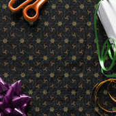 Papier Cadeau Conception abstraite noir