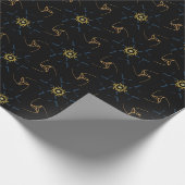 Papier Cadeau Conception abstraite noir (Coin)