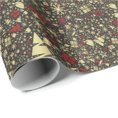 Papier Cadeau Conception abstraite Papier d'enveloppement de Noë (Coin rond)