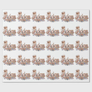 Papier Cadeau Conception Adam de style royal