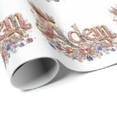 Papier Cadeau Conception Adam de style royal (Coin rond)