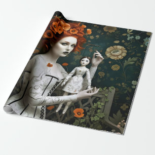 Papier Cadeau Conception artistique gothique vintage