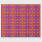 Papier Cadeau Conception artistique graphique abstraite orange v (Plat)