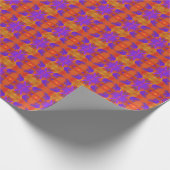 Papier Cadeau Conception artistique graphique abstraite orange v (Coin)