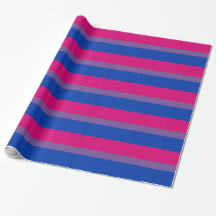 Papier Cadeau CONCEPTION BISEXUELLE de RAYURES de FIERTÉ - 2014