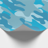 Papier Cadeau Conception bleue et grise de Camo (Coin)