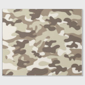 Papier Cadeau Conception Brown de Camo (Plat)