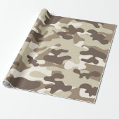 Papier Cadeau Conception Brown de Camo (Déroulé)