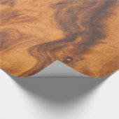 Papier Cadeau Conception Brown en bois (Coin)