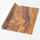Papier Cadeau Conception Brown en bois (Déroulé)