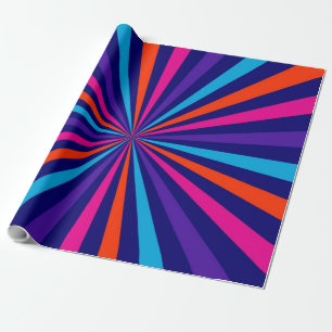 Papier Cadeau Conception colorée des roues tournantes