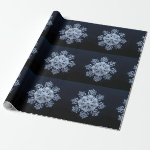 Papier Cadeau Conception complexe de flocon de neige sur Arrière