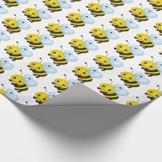 Papier Cadeau Conception d'abeilles (Coin)