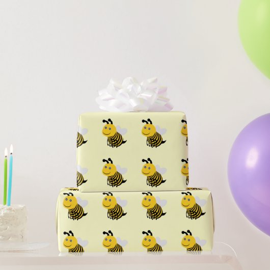 Papier Cadeau Conception d'abeilles (Cadeaux de fête)