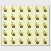 Papier Cadeau Conception d'abeilles (Plat)