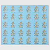 Papier Cadeau Conception d'ancre de couleur de fond pour cadeau  (Plat)