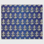 Papier Cadeau Conception d'ancre de toute couleur de fond (Plat)