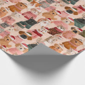 Papier Cadeau conception d'animal charmant (Coin)