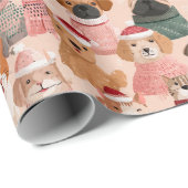 Papier Cadeau conception d'animal charmant (Coin rond)