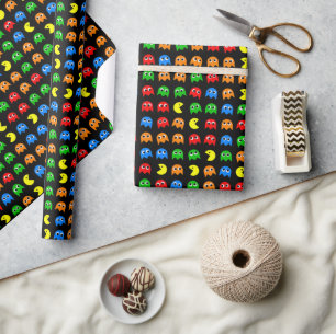 Papier Cadeau Conception d'anniversaire pour joueur d'arcade Pix