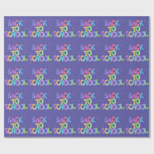 Papier Cadeau Conception d'aquarelles manuscrites pour la rentré