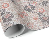 Papier Cadeau Conception d'art botanique de William Morris Graft (Coin rond)