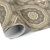 Papier Cadeau Conception d'art de fractale (Coin rond)