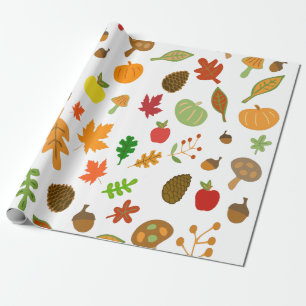 Papier Cadeau Conception d'automne