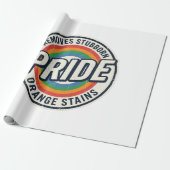Papier Cadeau Conception de badge arc-en-ciel de protestation de (Déroulé)