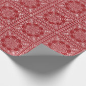 Papier Cadeau conception de bandanna rouge et blanc (Coin)