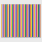 Papier Cadeau Conception de bandes verticales colorées (Plat)