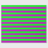 Papier Cadeau Conception de bandes violettes et vertes (Plat)