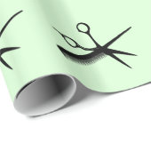 Papier Cadeau Conception de beautician Apple Green (Coin rond)
